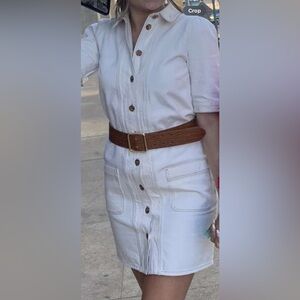 Sezane Denim Mini Dress